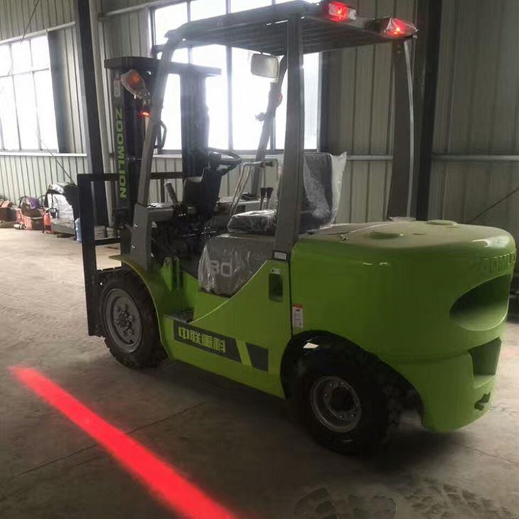 Easy Installation LED Laser Red/Blue Zone Danger Area Forklift Warning Light factory