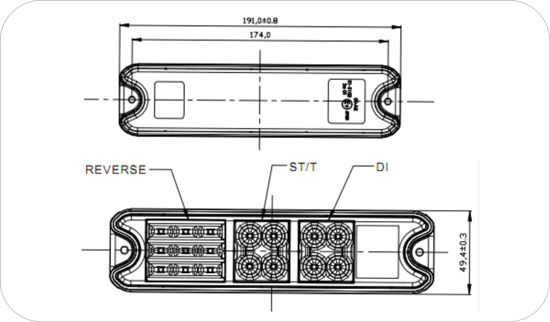 Customizable DV Waterproof Rear Tail Light With Stop/Turn/Tail Led Stop Turn Signal Truck Combination Tail Light supplier Customizable DV Waterproof Rear Tail Light With Stop/Turn/Tail Led Stop Turn Signal Truck Combination Tail Light supplier