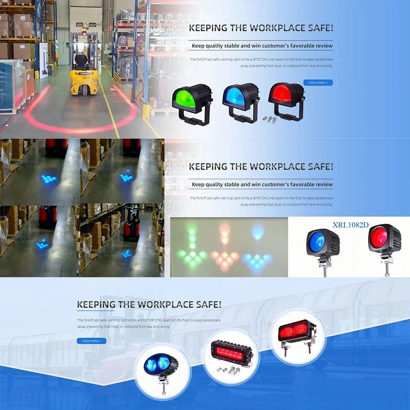 customizable LED Safe Area Warning Light Arc Type Reversing Indicator Light Is Suitable For Forklift Truck Construction Equipment, Etc. oem China customizable LED Safe Area Warning Light Arc Type Reversing Indicator Light Is Suitable For Forklift Truck Construction Equipment, Etc. oem China