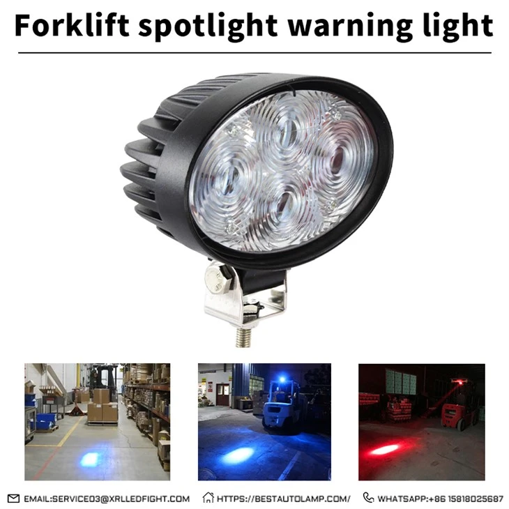 12W Blue or Red Forklift Lights for Zone Danger Area Warning Trucks