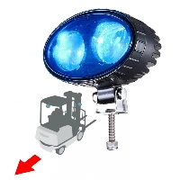 6W Forklift Blue LED Spot Light Safety Warning Lamp 1081A