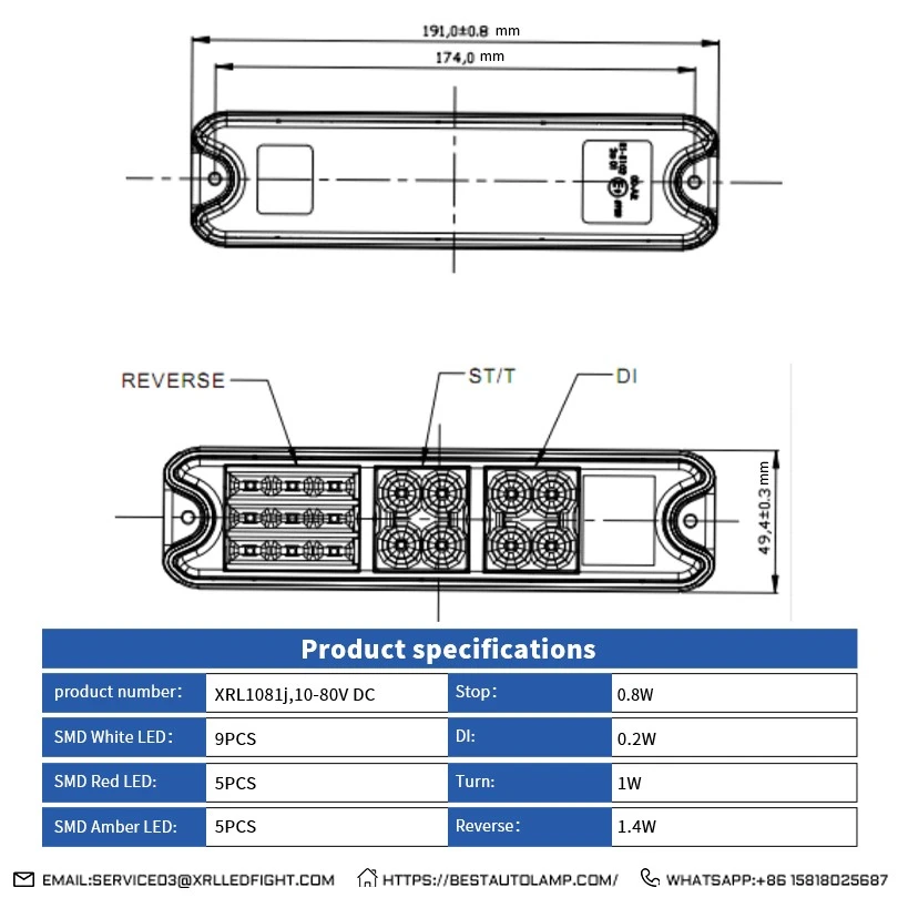 customizable XRLL Tail Light Led Combination Stop Lights supplier China customizable XRLL Tail Light Led Combination Stop Lights supplier China
