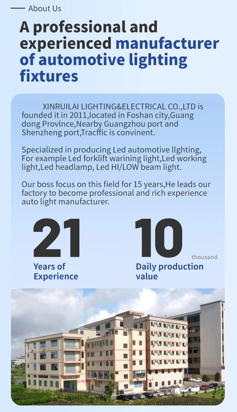 customizable 18w forklift lights suppliers blue light forklift 1081E wholesale China customizable 18w forklift lights suppliers blue light forklift 1081E wholesale China