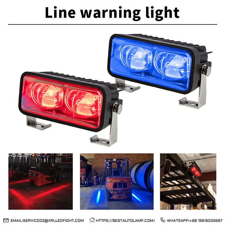 Red Area Light Pedestrian Safety Distance Warning Light