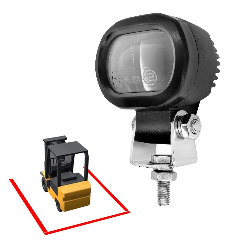 XRLL Red Zone Danger Area Warning Light. Warehouse Forklift Safety Halo System