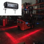 forklift blue light system arc forklift
