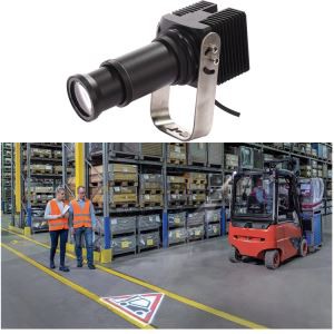 20W LED Driving Forklift Ground Projection Driving Work Light Danger Signal Warning Light