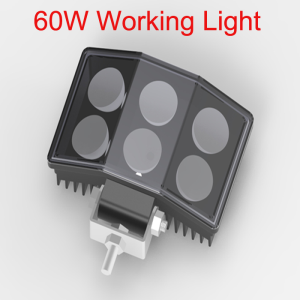 60W Cree LED Work Lamp Light For Car Excavators Construction Machinery