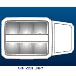 Light Truck Snow Melt Headlights Anti-Ice Light Snow Blower LED Heating Headlights 10-48V DC