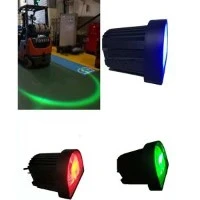 New 10-80V DC Led Arc Forklift Border Warning Area Light Warehouse Transportation Signal Light Blue Red Green