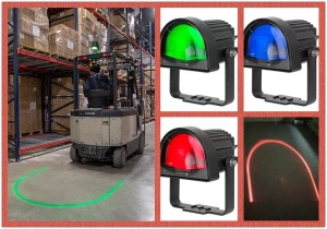 Red Arc LED Forklift Safety Light