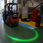 U-type Forklift Safety Warning Zone Light Border Signal Light 10-80V DC E9 Certification