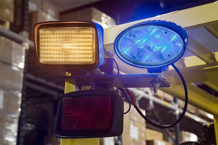 Customizable design Spot Blue Forklift LED Light Warehouse Safety Warning Lamp wholesale in China