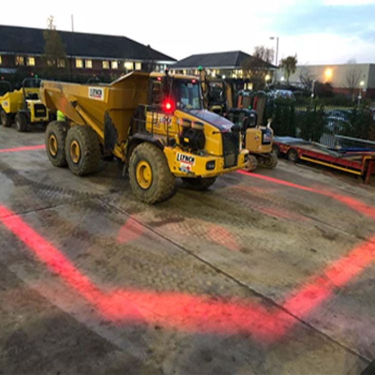 Construction Machinery Equipment And Forklift Safety Warning Lights Red Or Blue Danger Zone Lights