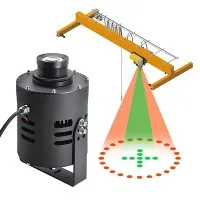 Overhead crane warning safty light for warehouse Dot Ring Center Cross
