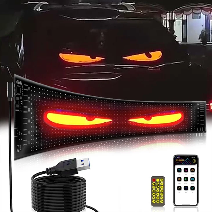 Customizable DC 12V 52W Car LED Sign Devil's eye factoryin China