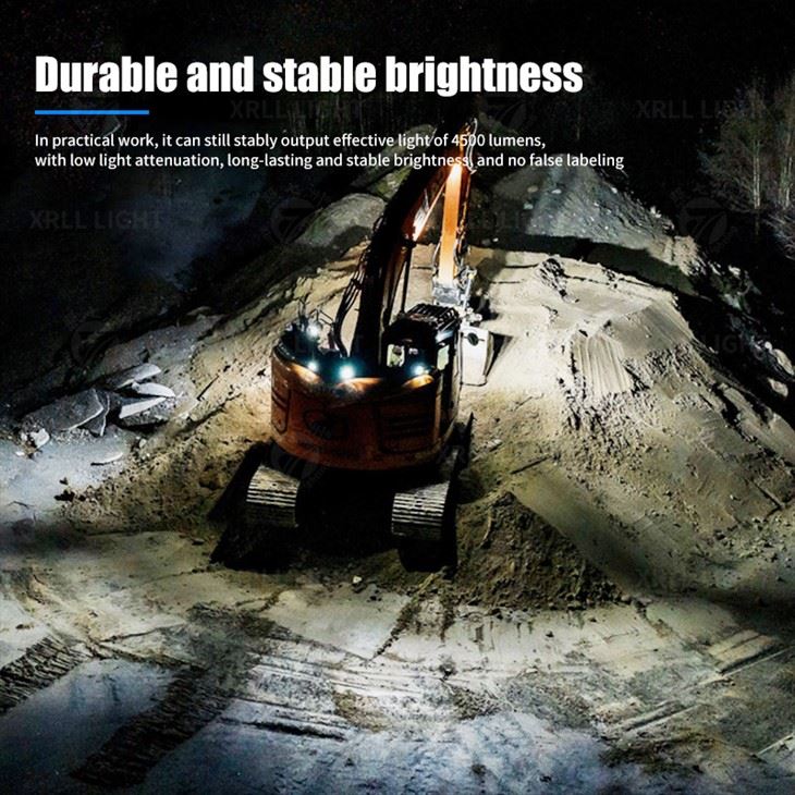 Customizable design 55w LED Square Headlight Project Agricultural Machinery Work Light 10-80V DC OEM in China
